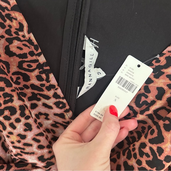 Anthropologie x ranna gill cheetah print dress with side cutouts nwt - Picture 6 of 6
